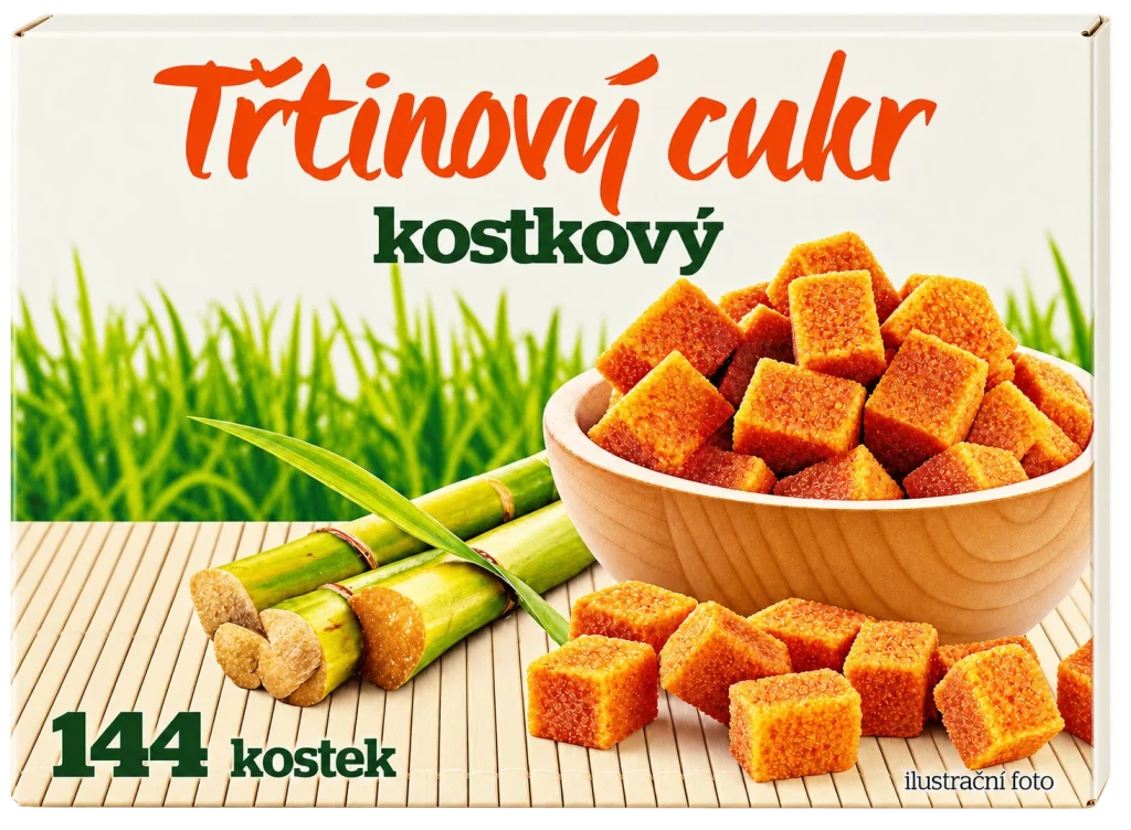 Třtinový cukr kostkový – sjednocený produktový náhled