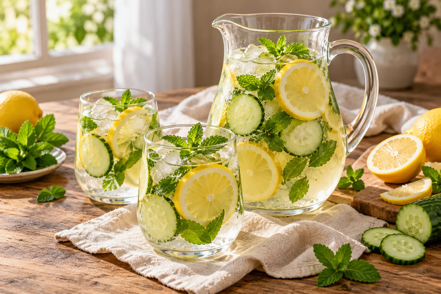 Limonáda bez cukru s Línienem