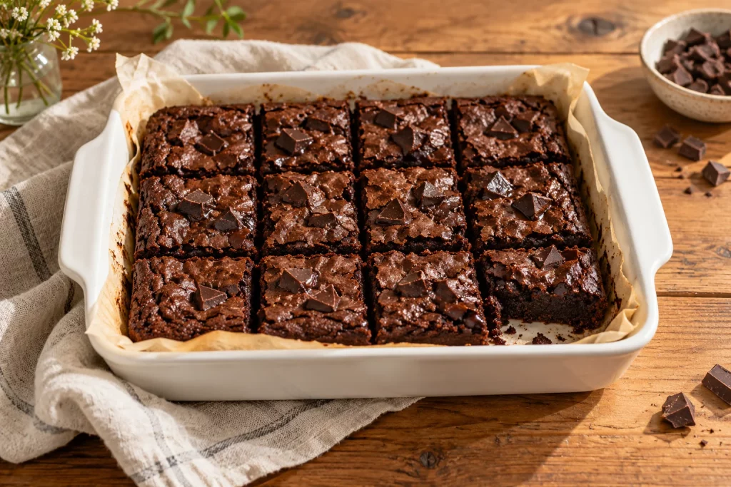 Veganské brownies s agávovým sirupem