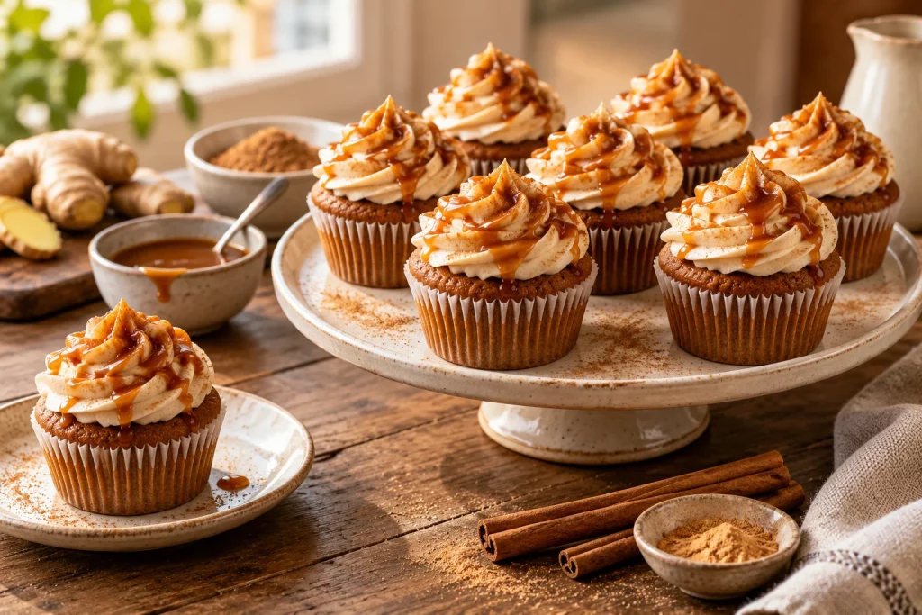Perníkové cupcakes se skořicí