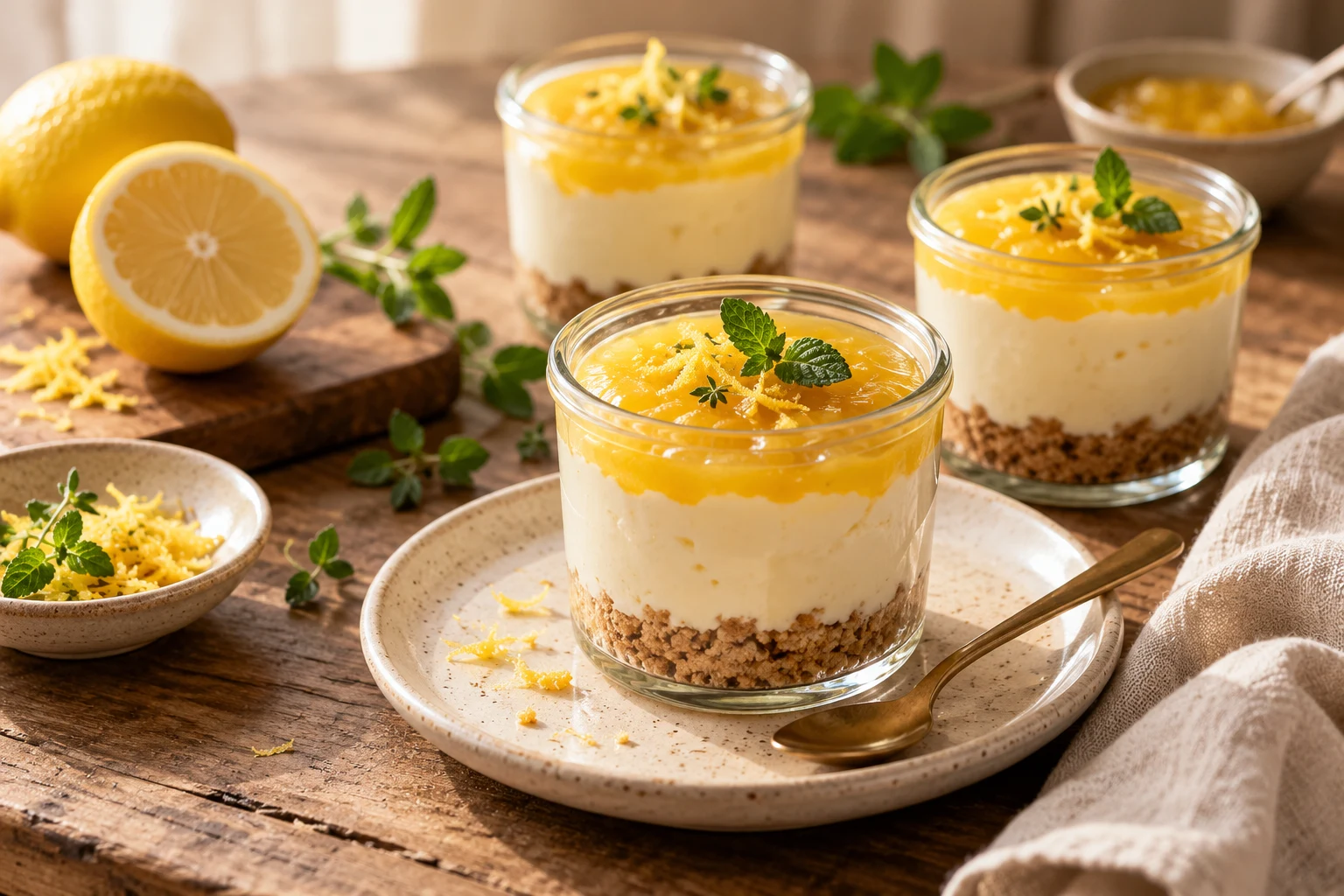 Citronový cheesecake bez pečení