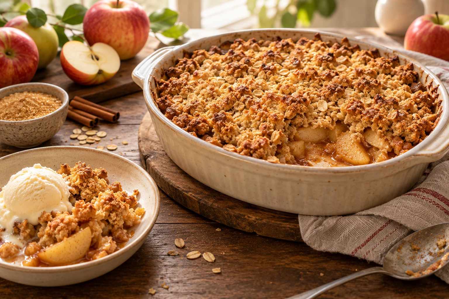 Nedělní crumble ze zahrady